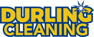 New Hampshire Yellow and blue “Durling Cleaning” logo with a sparkling star graphic on the letter “G.”. Marketing Agency